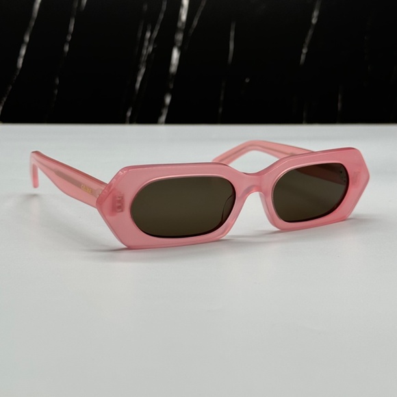 NEW CL40243I 72J CELINE PINK GREY GEOMETRIC WOMEN CELINE SUNGLASSES - Picture 1 of 12